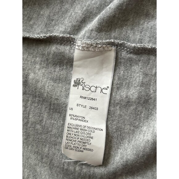 Kische Womens Ruffled Front Gray Cardigan Size XL Rayon/Spandex Blend - Picture 5 of 7